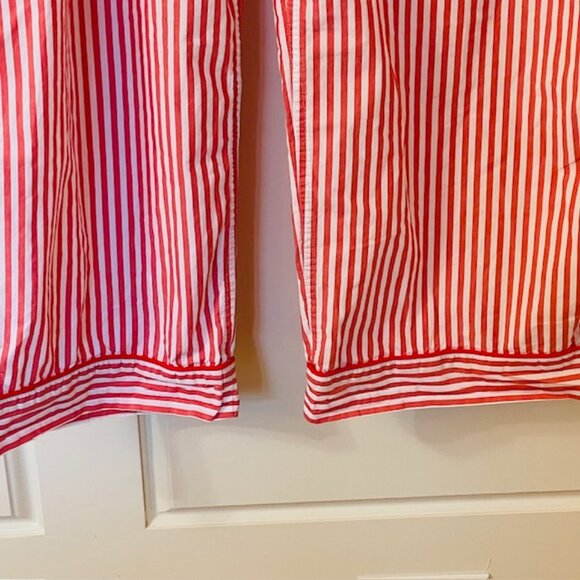 J. Crew 100% Cotton Poplin Crisp Holiday Pajamas Candy Cane Stripe XXL - Picture 4 of 11